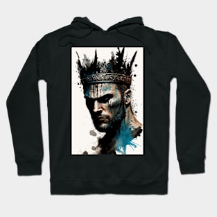 Fierce Warrior King Illustration Hoodie